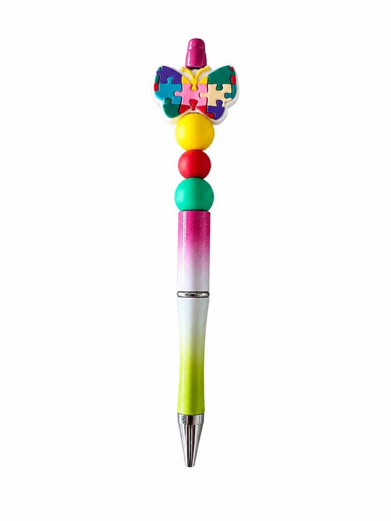 Autism Silicone Beaded Writing Pen