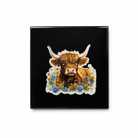 Highland Cow Character Pin