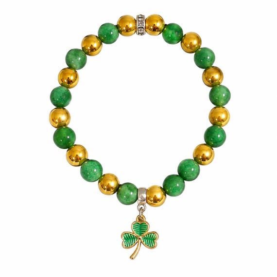 St Patrick’s Day 3 Leaf Clover Charm Bracelet