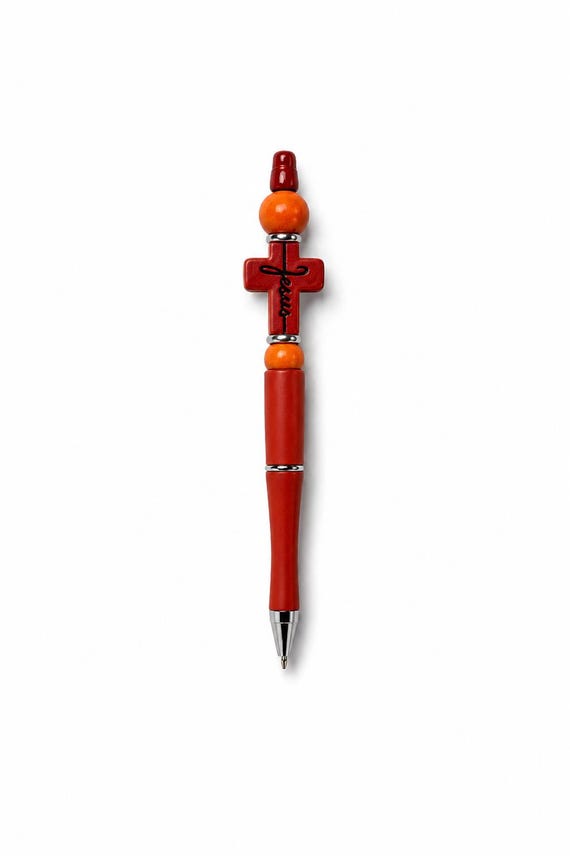 Silicone Beaded Jesus Writing Pen