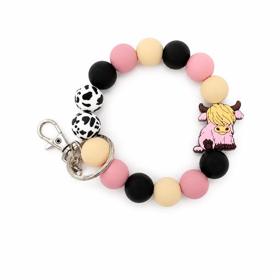 Highland Cow Silicone Keychain