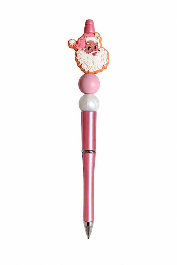 Santa Silicone Beaded Writing Pen
