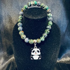 Panda Charm Stretch Bracelet