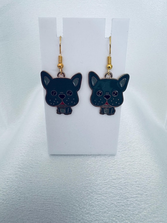 Hypoallergenic Puppy Dangle Earrings: Gift for Pet Lovers