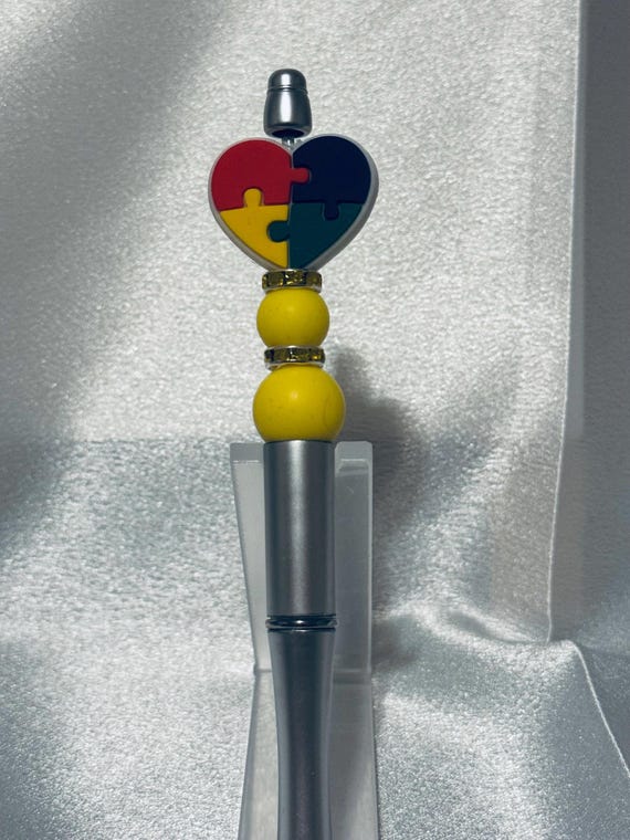 Autism Silicone Beaded Writing Pen