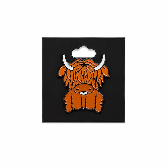 Highland Cow Character Pin