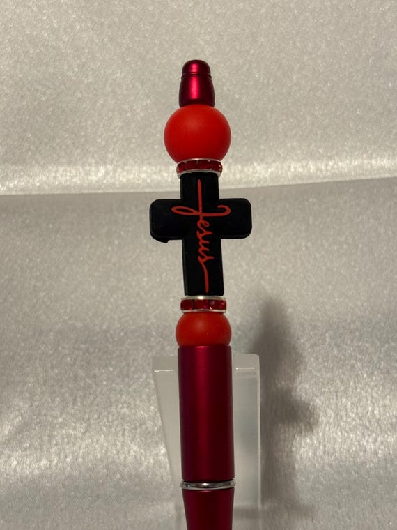 Silicone Beaded Jesus Writing Pen