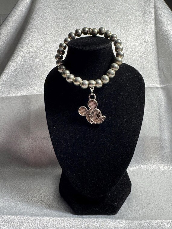 Silver Mickey Mouse Charm Bracelet