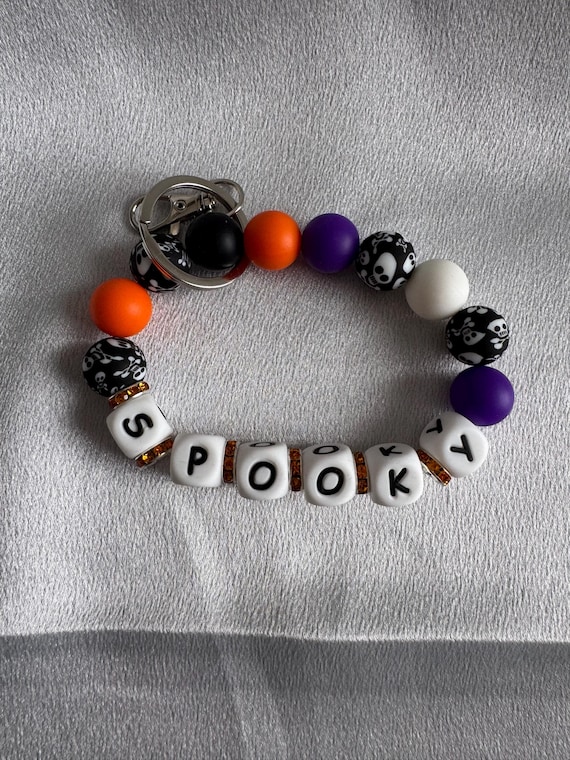 Halloween Silicone Wristlet  Keychain