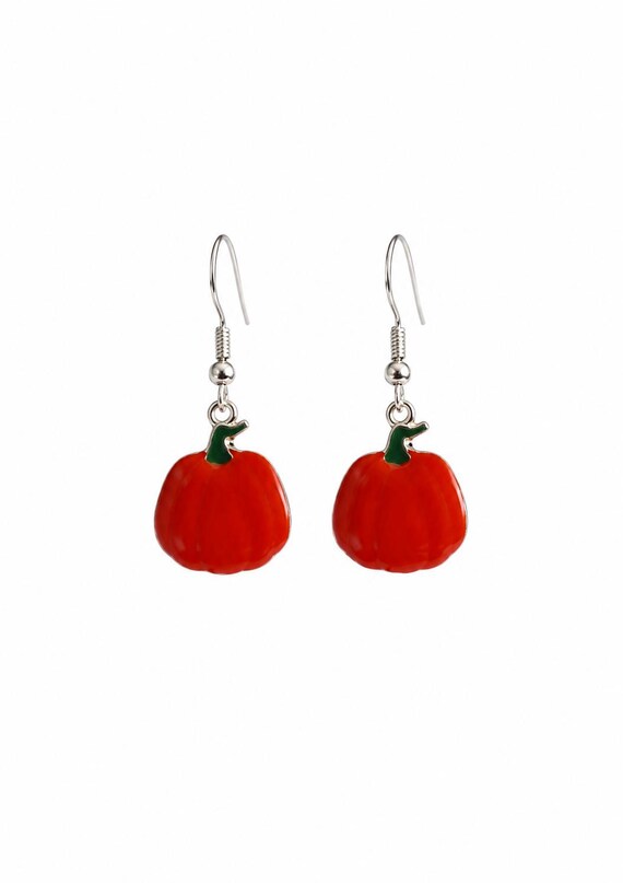Fall Pumpkin Dangle Earrings
