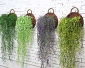 Wicker Wall Planter, Hanging Planter, Wall Terrarium, Wall Succulent, Wall Vase, Decor, Air Plant, Rattan, Round Rustic Decor, Farmhouse