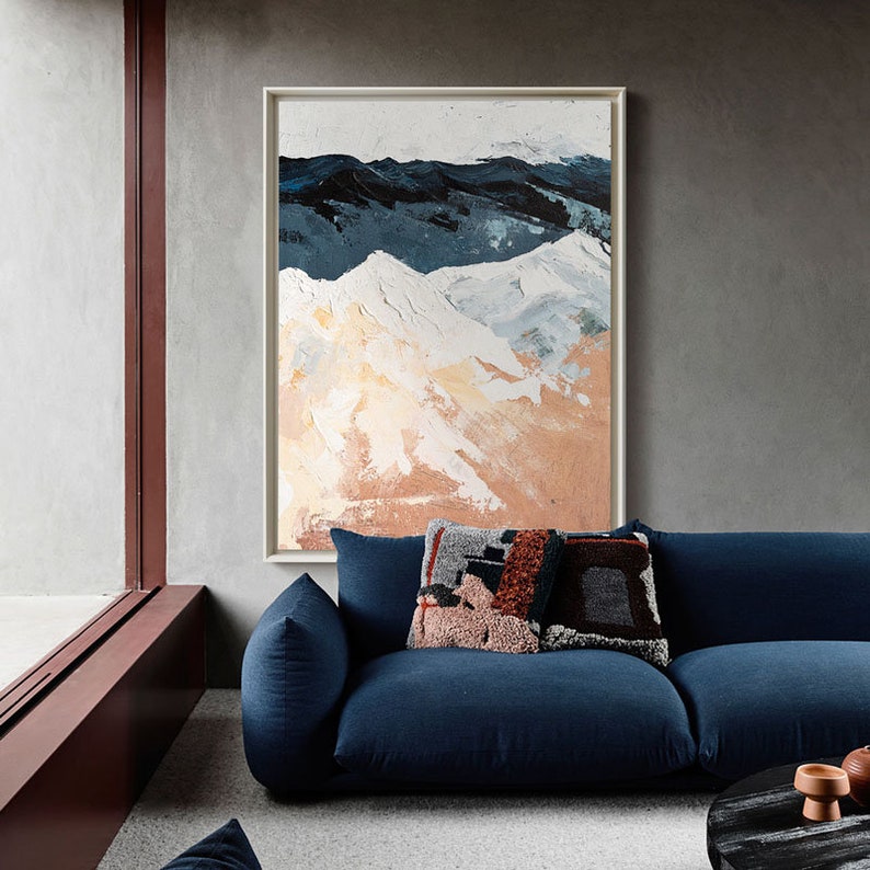 Hand Painted Wall Art Decor Oil Painting Picture Abstract Etsy