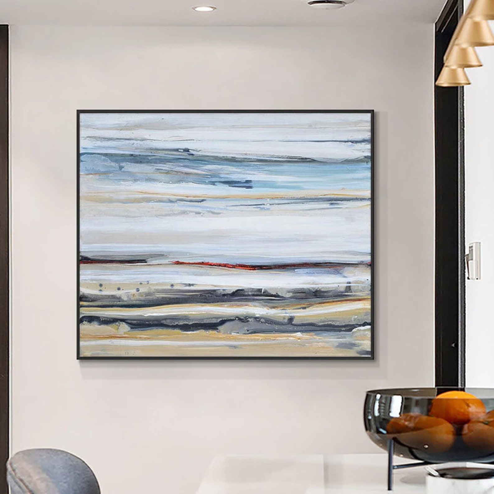 Hand Painted Wall Art Decor Oil Painting Picture Abstract Etsy