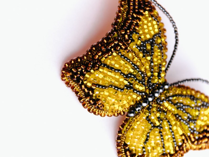 Gift for her beaded brooch pin mom presents