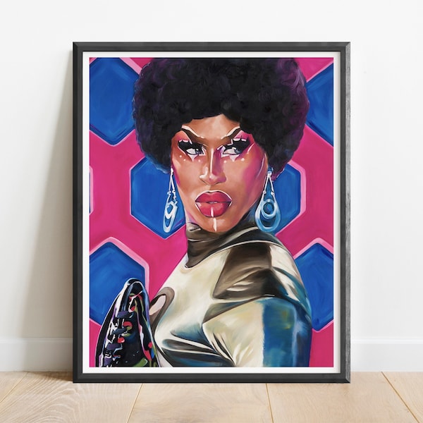 Shea Coulée Art Print Rupaul's Drag Race All Stars Oil Painting Giclée