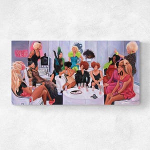 Everyone vs Mimi Imfurst Untucked Original Oil Painting