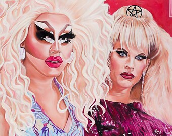Trixie Katya Rupaul's Drag Race Art Print
