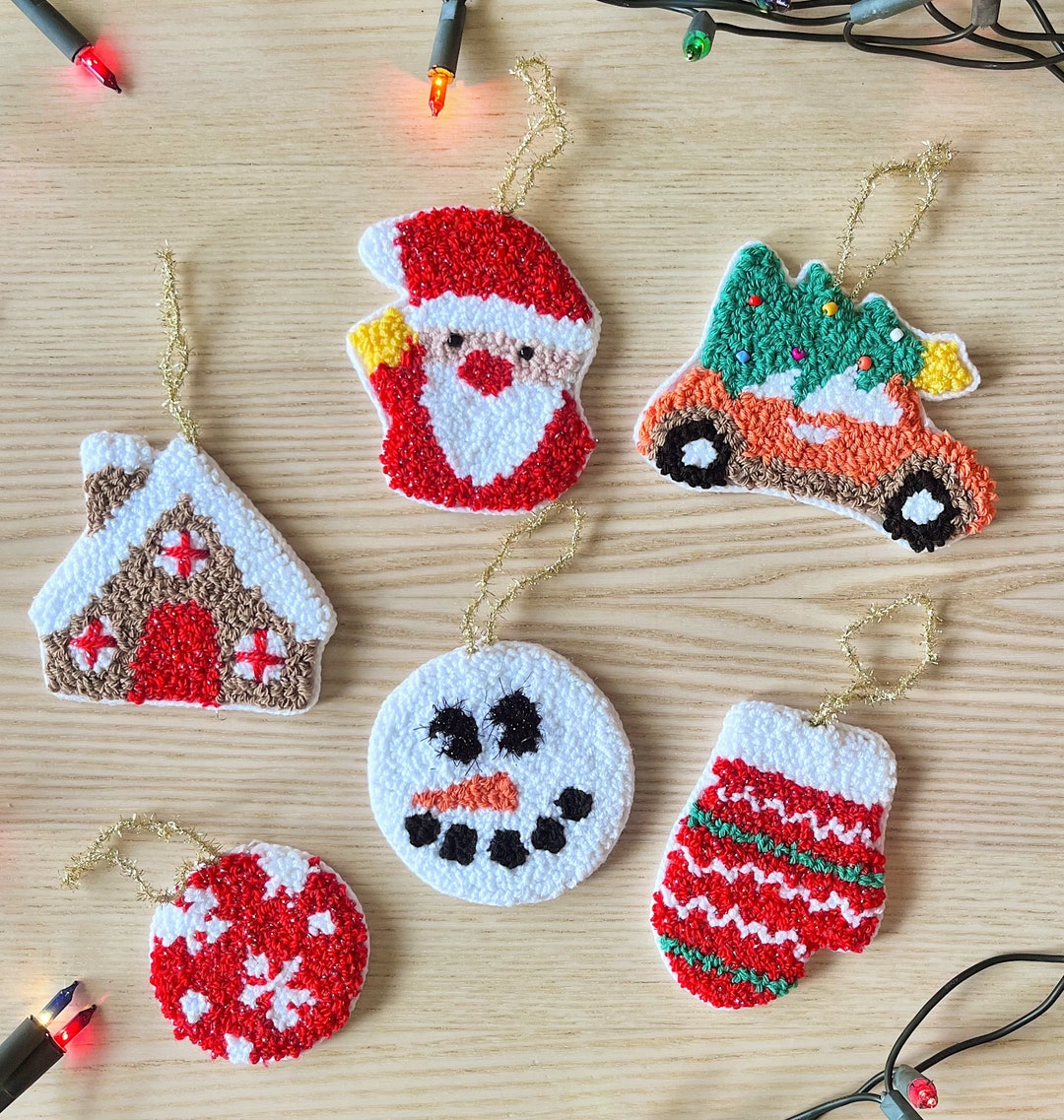 Christmas Punch Needle, Christmas Decor, Punch Needle,christmas Tree