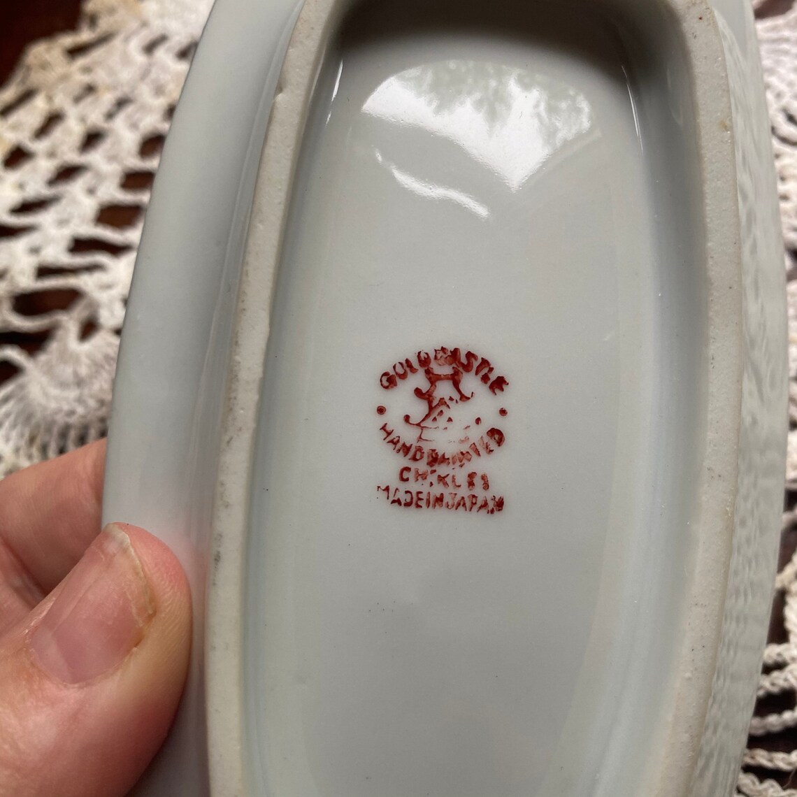 Gold Castle Made in Japan Orange Butter Dish Etsy