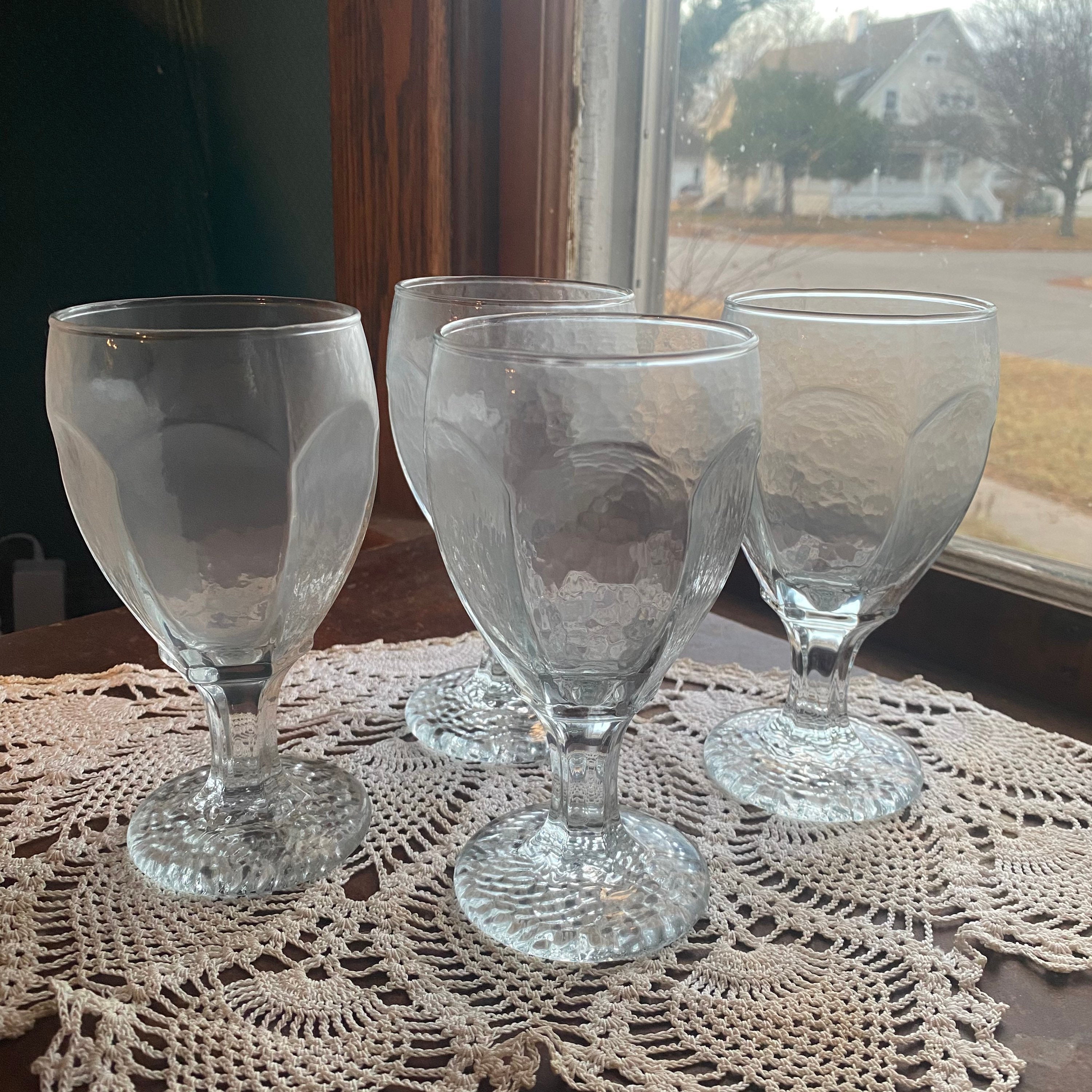 Chivalry by Libbey Glass Co. Set of 4 6.5 Water Goblets Etsy