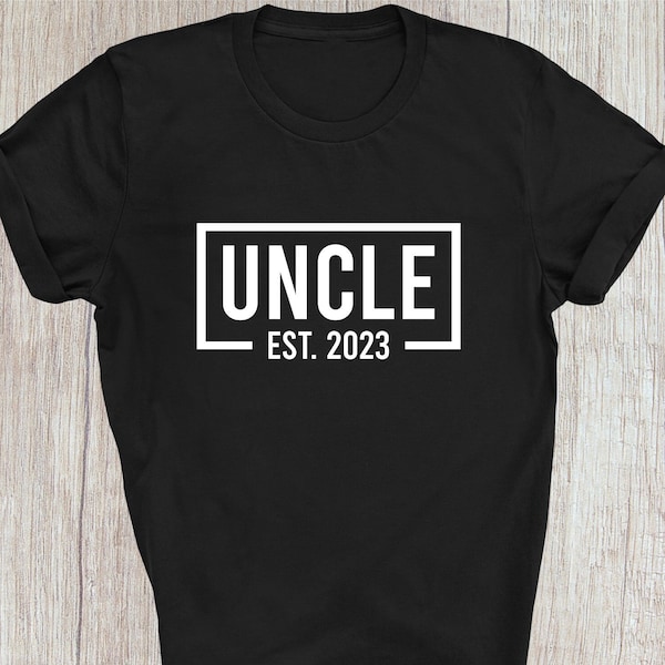 Personalised T-shirt / Uncle Est Add Year Tshirt / Retirement Gift Shirt For Best Uncle Ever Fathers Day Gift / Christmas Xmas Gift Tee Tops