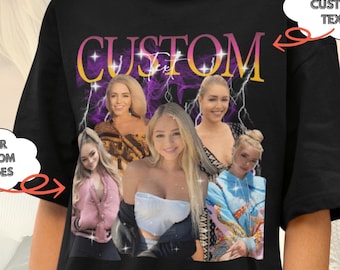 Custom Your Own Bootleg Tee, Retro Custom Bootleg Rap Tee, Custom Bootleg, Custom Your Photo, Insert Your Design, Vintage Graphic Tshirt
