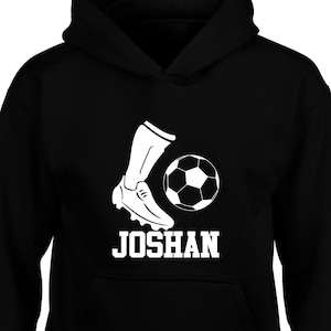 Custom Football Hoodie, Personalised Name Funny Sports Hoodie, Outdoor Games Sports Lover Basketball Family Presents Xmas Gift Jumpers Tops