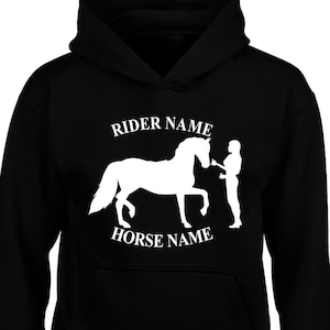 Felpa con cappuccio personalizzata per cavalli, felpa con cappuccio COB equestre stabile pony Equitazione Jockey Dressage Pullover unisex Regalo di Natale Pullover Top di Natale