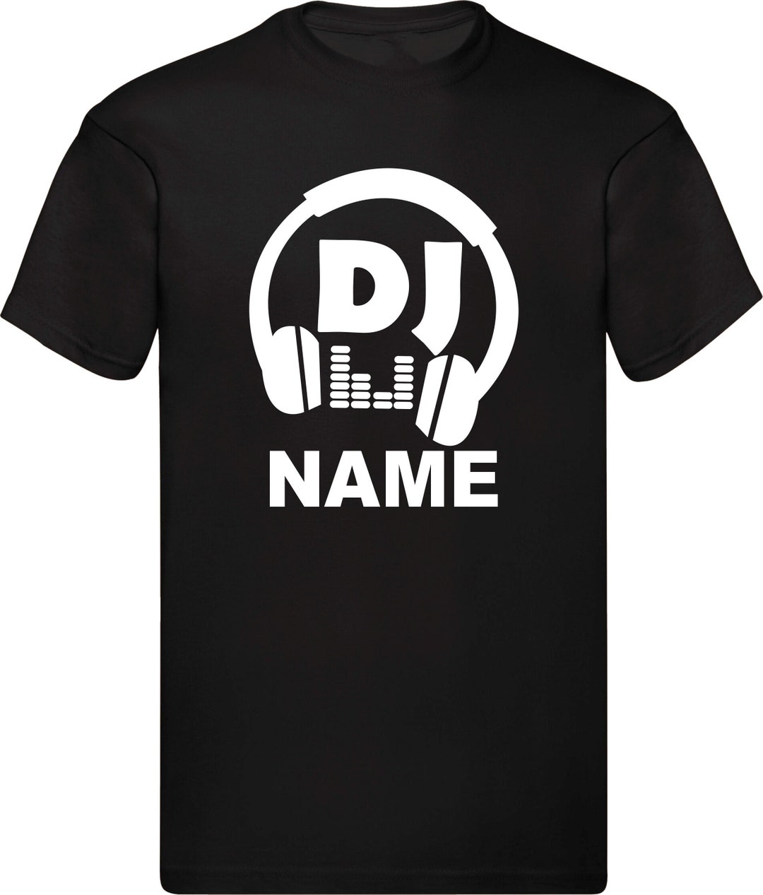 Maglietta personalizzata con cuffie da DJ, maglietta divertente