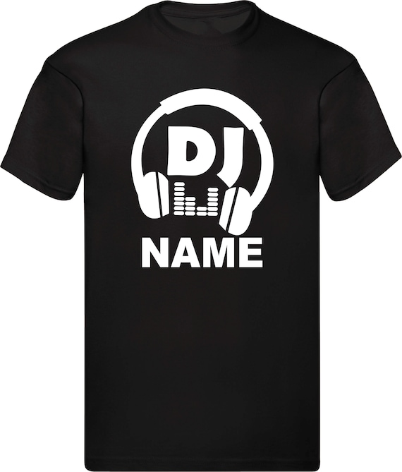 Personalised T-Shirt DJ Headphone Funny T-shirt Gift For Her Dancing Club Singer Shirt Family Presents Birthday Gift Unisex Xmas Tee Tops