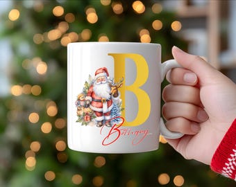 Personalized Christmas Mug, Nostalgic Santa, Custom Xmas Gift