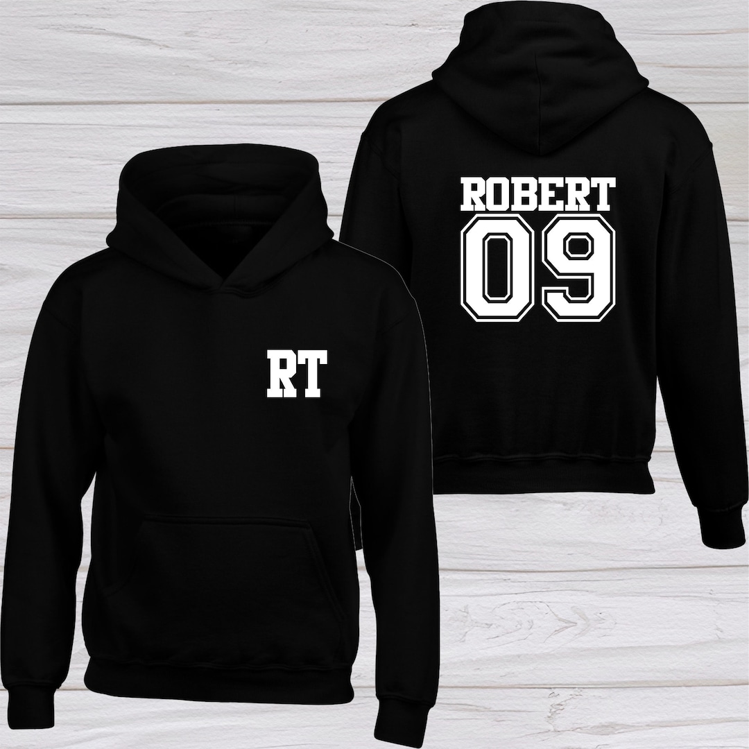 Personalised Initial Hoodie Football Team Hoodie Basketball Gift for  Sports Lover Sweatshirt Hoodie Xmas Pullover Tops