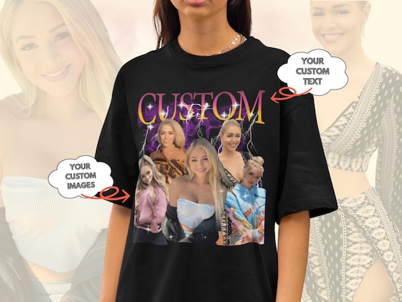 Custom Your Own Bootleg Tee, Retro Custom Bootleg Rap Tee, Custom Bootleg, Custom Your Photo, Insert Your Design, Vintage Graphic Tshirt