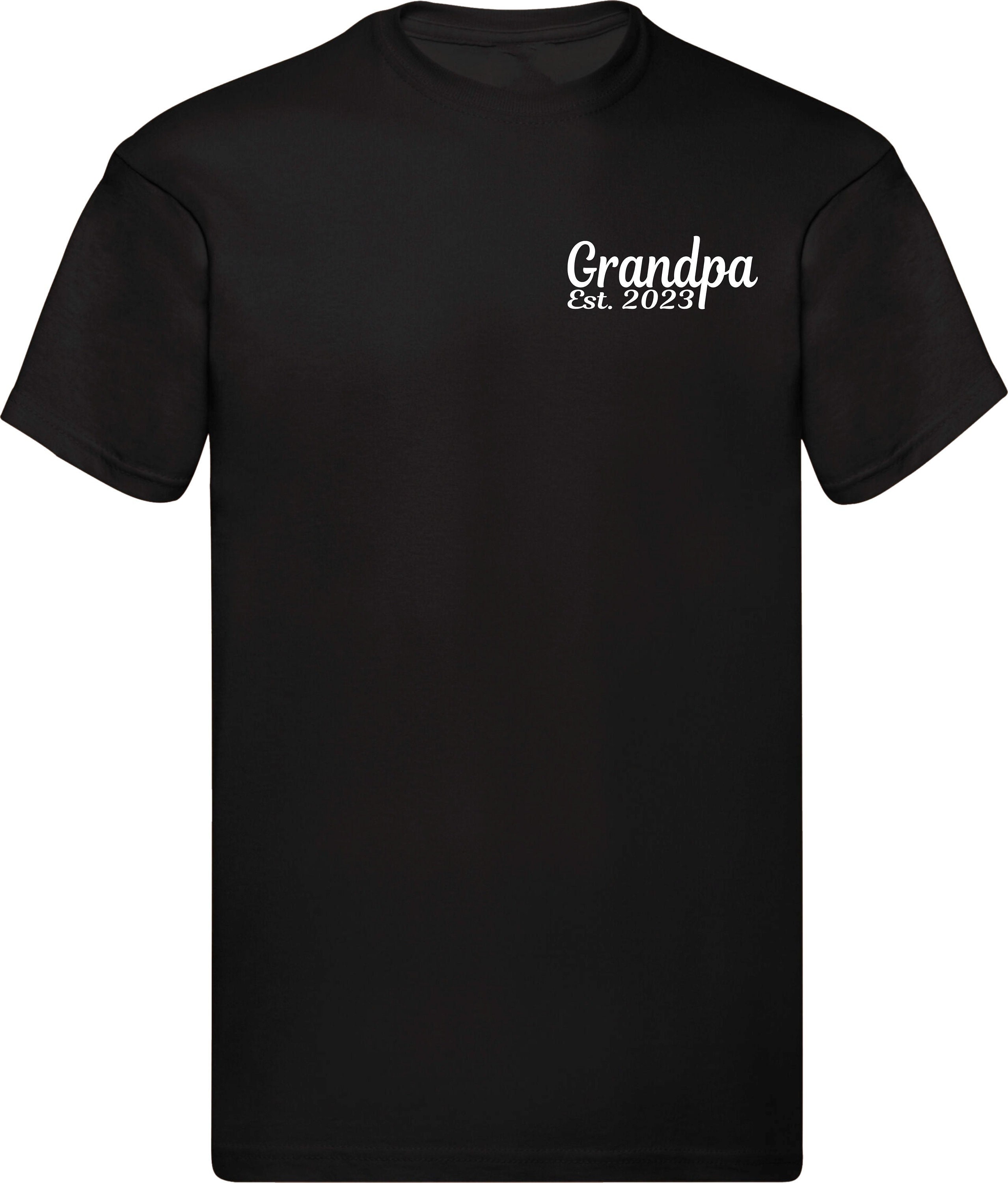 Personalised Grandpa Gift T-Shirt, Gift For Grandad Cool Top Chest Print Best Dad Grandpa Love Gift Fathers Day Christmas Xmas Gift Tee Tops