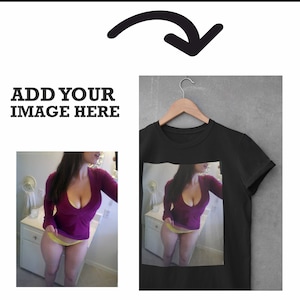 Custom Personalised Shirt / Your Image Adult / Gift for him