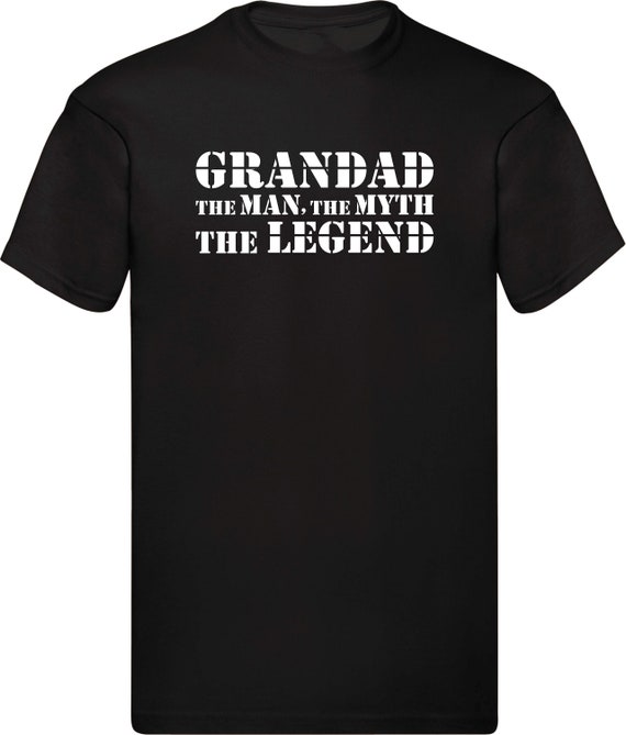 Mens GRANDAD THE MAN THE MYTH THE LEGEND Father's Day Gift Shirt Mens GRANDAD THE MAN THE MYTH THE LEGEND Father's Day Gift Shirt