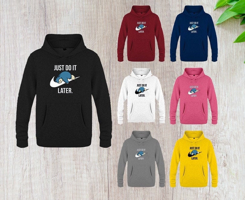 Image of Just Do It Later Snorlax Tee - Hoodie Men Women Adult Kids Unisex Xs-2Xl Funny It Shirt