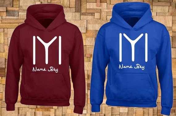 Custom Personalised Baby//Kids//Childrens HOODIE Name Funny Gift Your text//logo 3