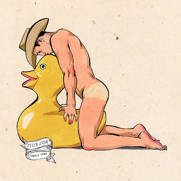 Rubber Duck, gay art, gay artist, queer, lgbt, lgbtq, male nude, erotic, fetish, Felix d'Eon.