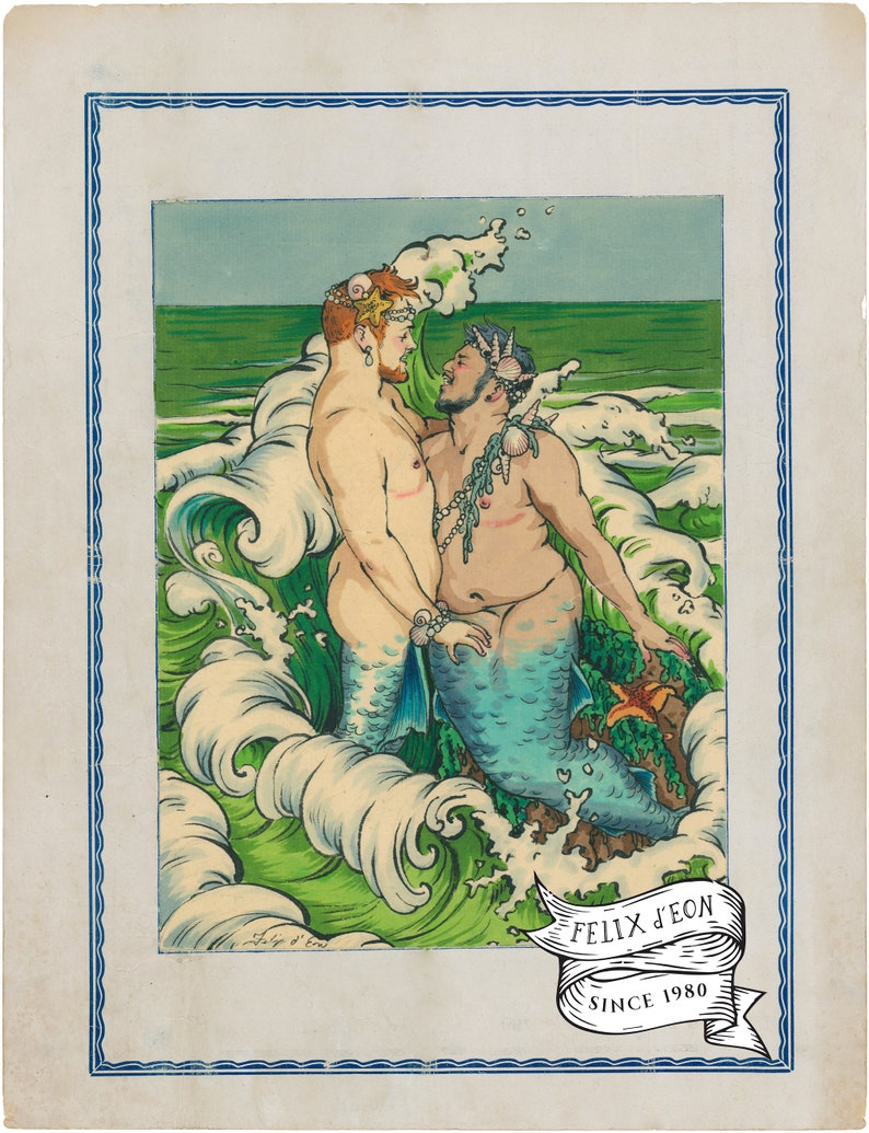 Los Sirenitos. Gay art queer trans men lgbtq transgender image 1