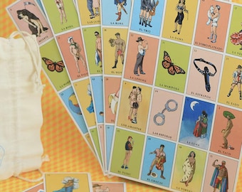 Mexican Lotería Game – LGBTQ Pride Edition – Queer Lotería Card Game – Vintage Mexican Bingo – Art Illustrated Board Game - 9 players