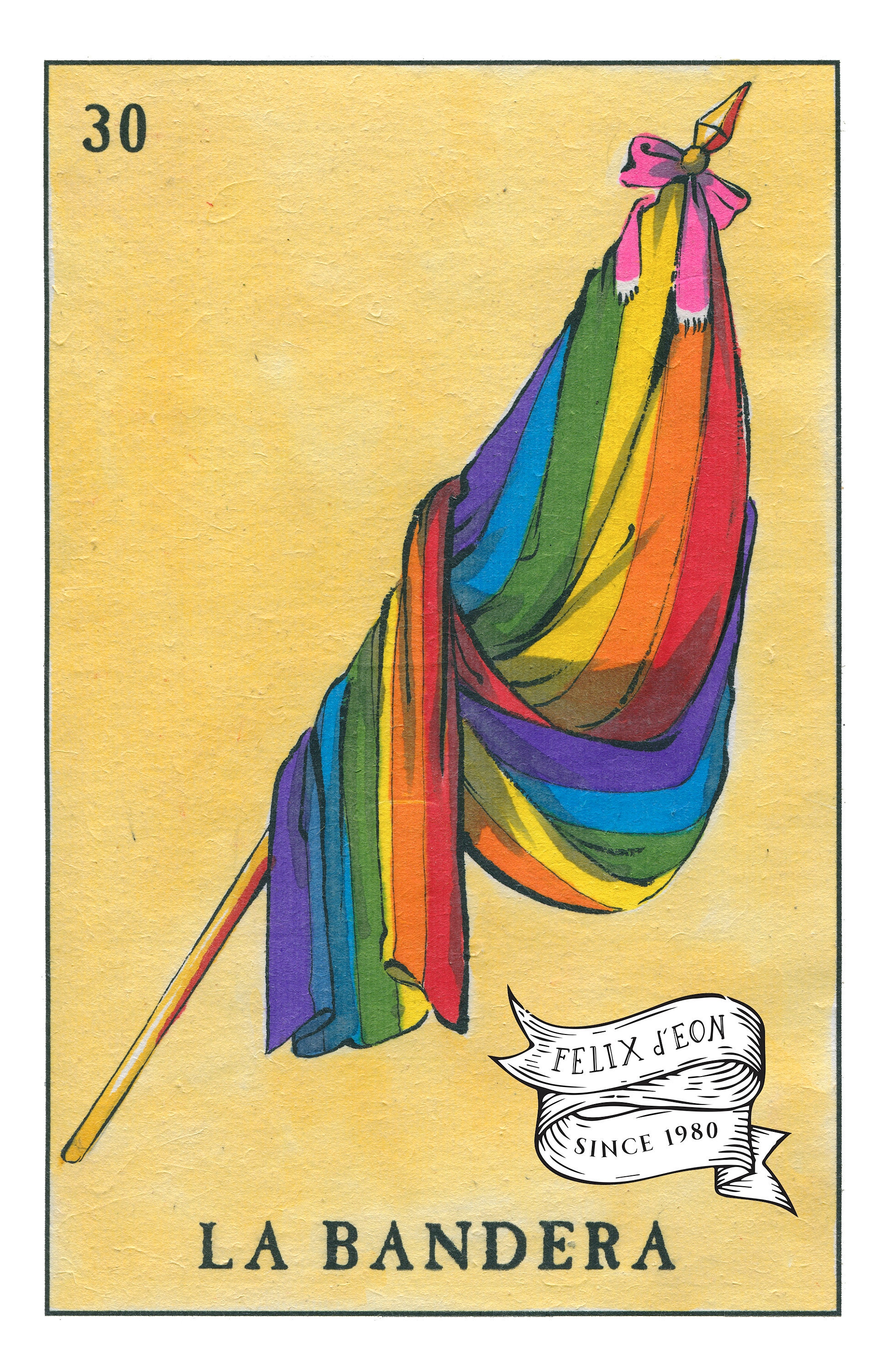 La Bandera. Queer Felix Deon Lgbtq Mexican Loteria Etsy UK