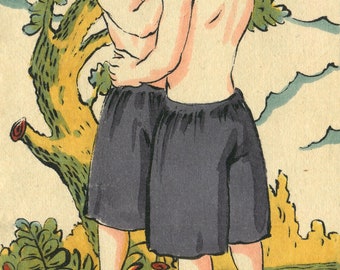 Healthy Body and Healthy Soul. Gay art, queer, vintage, queer, gay artist, LGBTQIA, Russian, Eastern European. Felix d'Eon.