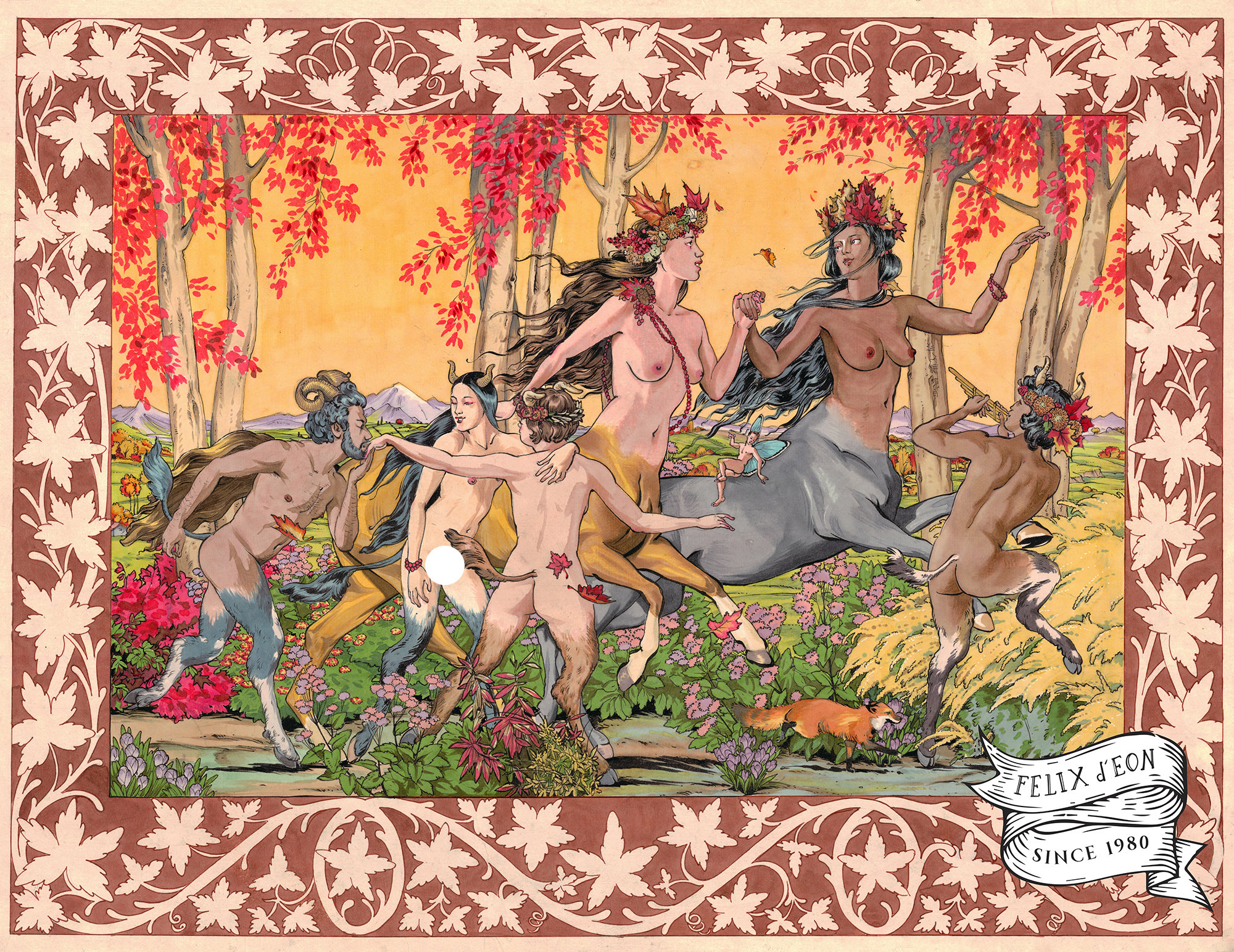 Centauride Love, Felix Deon, Lgbtq, Erotic, Gay Art, Felix Deon Lesbian,  Centaur, POC, Latina, Latinx, Asian, Mexican Centaur - Etsy