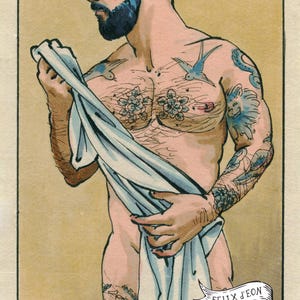 Ricardo Dries. Gay art, queer, lgbtq, bear, hairy, gay artist, Felix d'Eon.