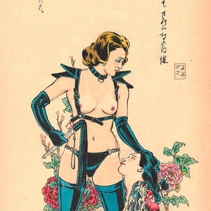 Peonies. Queer, felix deon, lgbtq, lesbian, Japanese, Ukiyo-e, Loteria, Asian, Felix d&#39;Eon