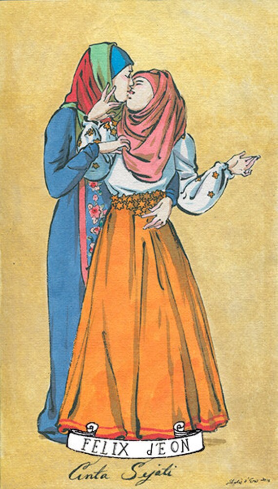 Muslim lesbian illustration/Muslim/LGBTQ Muslim Tales That Will Make You Smile