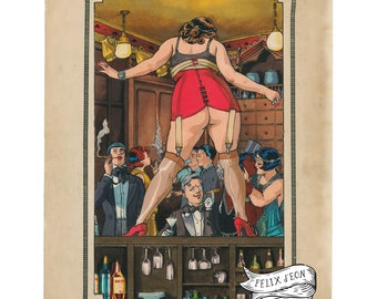 The Monocle Club. LGBT, queer, lesbian, gay artist, Felix d'Eon