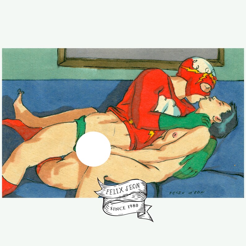erotica queer Gay Superhero tryst Felix d/'Eon.