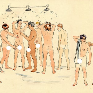 In The Locker Room 8. Gay art, queer, queer, lgbtq, Felix d&#39;Eon.